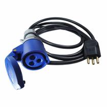 Extensao acoplamento p veiculos hibridos plug-in e adaptador p tomadas blindadas / residenciais 16a Extensao acoplamento p veiculos hibridos plug-in e adaptador p tomadas blindadas / residenciais 16a