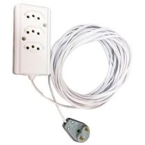 Extensão Cabo Paralelo 20a 04 Metros 3 Tomadas 2x2,5mm
