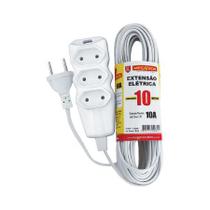 Extensao Cabo PL 2X0,75 10 Metros Branca 103