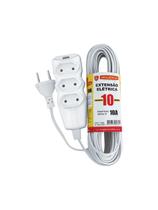Extensão Cabo Pl 2x0,75 10 Metros Branca 103