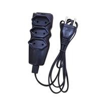 Extensao Cabo PL 2X0,75 1,5 Metros Preta 94