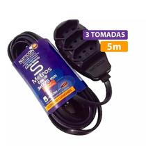 Extensão Cabo PP 3x0,75mm 5 Metros NATICON