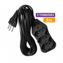 Extensão Cabo PP Tripolar 3X0.75mm 5 Metros GARRA Extensão Cabo PP Tripolar 3X0.75mm 5 Metros GARRA