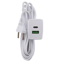 Extensao Cabo Prolongador 3mts Tomada USB3A A+C 1087 Extensao Cabo Prolongador 3mts Tomada USB3A A+C 1087