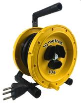 Extensão Carretel Tripolar 10a 110v/220v Bivolt Amarelo