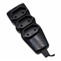 Extensao com Plugue 2P T PP Plano 90º 3X0,75 1,5M Preta Extensao com Plugue 2P T PP Plano 90º 3X0,75 1,5M Preta