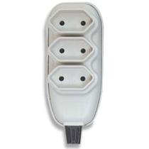 Extensao compacta cordão paralelo branco 10a 250v - 10 mt - Ilumi Extensao compacta cordão paralelo branco 10a 250v - 10 mt - Ilumi