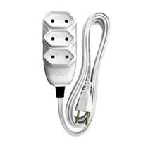 Extensao Compacta Paralelo 3 Vias 10 Metros 10a Branco - Ilumi