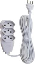 Extensao Connect Plus 20A - 3T - 2P+T - 5M - Branca