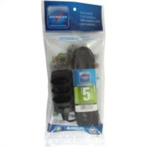 Extensao Daneva Eco Paralelo 3Tom 2P 075X5M Preta 10A Dn1656