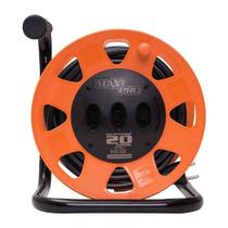 Extensão Daneva Maxi Pro Cabo PP 2,0 x 2,50mm 20m Laranja 3 Tomadas