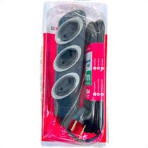 Extensao Daneva No Shock 3 Tomadas 45º Pp 2 Polos 0,75Mm Grafite - 3M - 1717 Extensao Daneva No Shock 3 Tomadas 45º Pp 2 Polos 0,75Mm Grafite - 3M - 1717