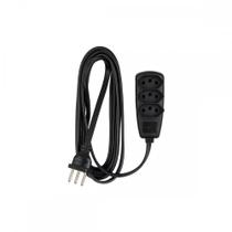 Extensao Daneva Pp 3Tom 2P+T 075X3M Preta 10A Dn1786