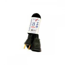 Extensao Daneva Prolongador Macho Femea 2 Polos Paralelo Preta 5M10A Dn1313