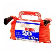 Extensao Daneva Prolongador Macho Femea Hw 2 Polos 20M Laranja 20A Dn1346