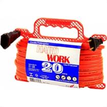 Extensao Daneva Prolongador Macho Femea Hw 2 Polos 20M Laranja 20A Dn1346