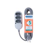 Extensão de 5,0 Mts com 3 Tomadas - Tramontina