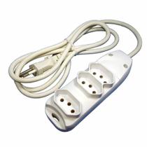 Extensão de 5m com 3 Tomadas (2P+T) - 110~250Vac - DNI 7253
