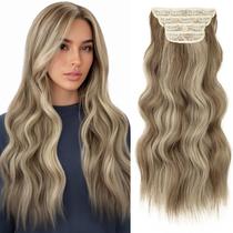 Extensão de cabelo KookaStyle Long Wavy Ash Blonde Balayage