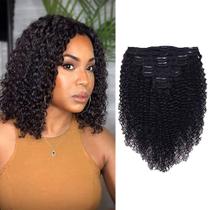 Extensão de cabelo Liwihas 3C 4A Kinky Curly Brazilian Remy Hair