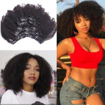 Extensão de cabelo Oylove Kabadu Afro Kinky Curly 120g 8 unidades 30 cm