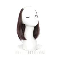 Extensão De Cabelo Sintético Curto E Liso Para Mulheres, 20/30cm, Invisível, Em Forma De V, Com 4