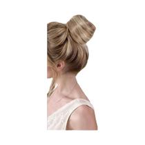 Extensão De Cabelo Sintético Liso Com Aparência Natural, Coque Desgrenhado, Mini Elástico,