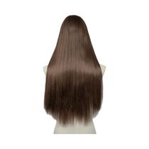 Extensão De Cabelo Sintético Longa E Lisa Em U Com Clipe, 16, 20, 24 Polegadas, Acessório De Cabelo