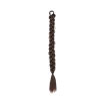 Extensão De Cabelo Sintético Rabo De Cavalo Trançado Estilo Box Twist De 45cm, Peruca Com Elástico