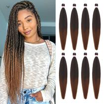 Extensão de cabelo trançada Dorsanee Ombre pré-esticada de 70 cm Extensão de cabelo trançada Dorsanee Ombre pré-esticada de 70 cm