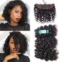 Extensão de cabelo UDU 12A Wet Wavy Water Wave Bundles Closure