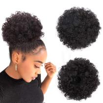 Extensão de cabelo Yinmei Baibian Afro Puff Kinky Curly 6 polegadas