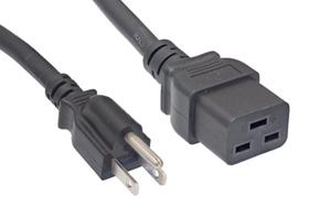 Extensão de cabo de alimentação norte-americano Cablelera, NEMA 5-15P para C19, 8', 14 AWG, 15A, 125V (ZWACPFAC-08) Extensão de cabo de alimentação norte-americano Cablelera, NEMA 5-15P para C19, 8', 14 AWG, 15A, 125V (ZWACPFAC-08)