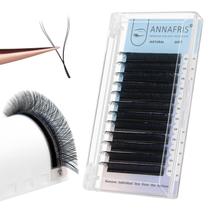 Extensão de cílios ANNAFRIS 4D YY Shape 0,07 C Curl 10mm