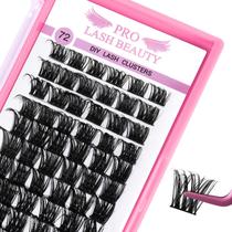 Extensão de Cílios Cluster PRO LASHBEAUTY - 72 Unidades de 14mm
