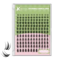 Extensão de cílios KEYYOU Fairy Lash Clusters 144 unidades D Curl
