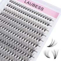 Extensão de cílios LAUBESS Cluster Lashes 240 unidades 20D D Curl