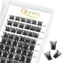 Extensão de cílios QUEWEL Cluster Lashes C/D Curl 8-16 mm 72 unidades