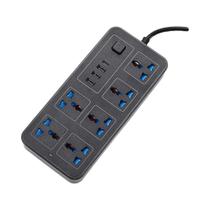 Extensão De Energia Tipo C USB 2M Com Tomada Universal AC (Plugue EU, EUA, Reino Unido)