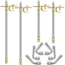 Extensão de haste de válvula Hotop em aço inoxidável trançado 4 unidades+6 unidades