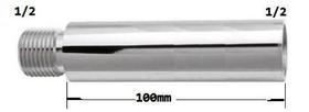 Extensão de Latão Cromado de 1/2 X100mm para Torneiras Chuveiros - 171504