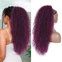 Extensão de rabo de cavalo Alebery Drawstring de 27 polegadas Deep Curly