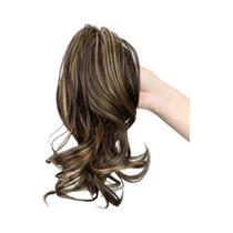 Extensão De Rabo De Cavalo Curto Cacheado De 12 Polegadas Com Clipe, Cabelo Sintético Volumoso Para