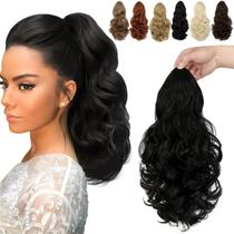 Extensão de rabo de cavalo FELENDY 15 Curly Wavy Synthetic para mulheres