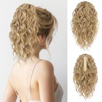 Extensão de rabo de cavalo Flufymooz 30cm Wavy Curly Synthetic Extensão de rabo de cavalo Flufymooz 30cm Wavy Curly Synthetic