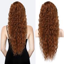 Extensão de rabo de cavalo Flufymooz Bohemian Style 26 cm cobre vermelho