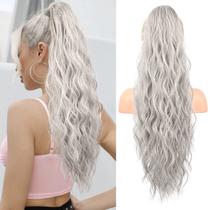Extensão de rabo de cavalo Flufymooz, cabelo sintético encaracolado de 66 cm de comprimento Extensão de rabo de cavalo Flufymooz, cabelo sintético encaracolado de 66 cm de comprimento
