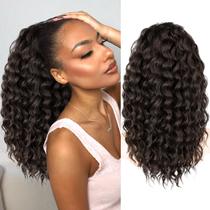 Extensão de rabo de cavalo KookaStyle Curly Synthetic 45 cm marrom escuro
