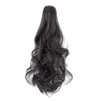Extensão de rabo de cavalo Mitrygreen Claw Clip 18" ondulado marrom escuro Extensão de rabo de cavalo Mitrygreen Claw Clip 18" ondulado marrom escuro