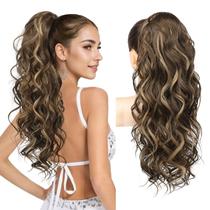 Extensão de rabo de cavalo REECHO 24 Long Curly Synthetic Chocolate